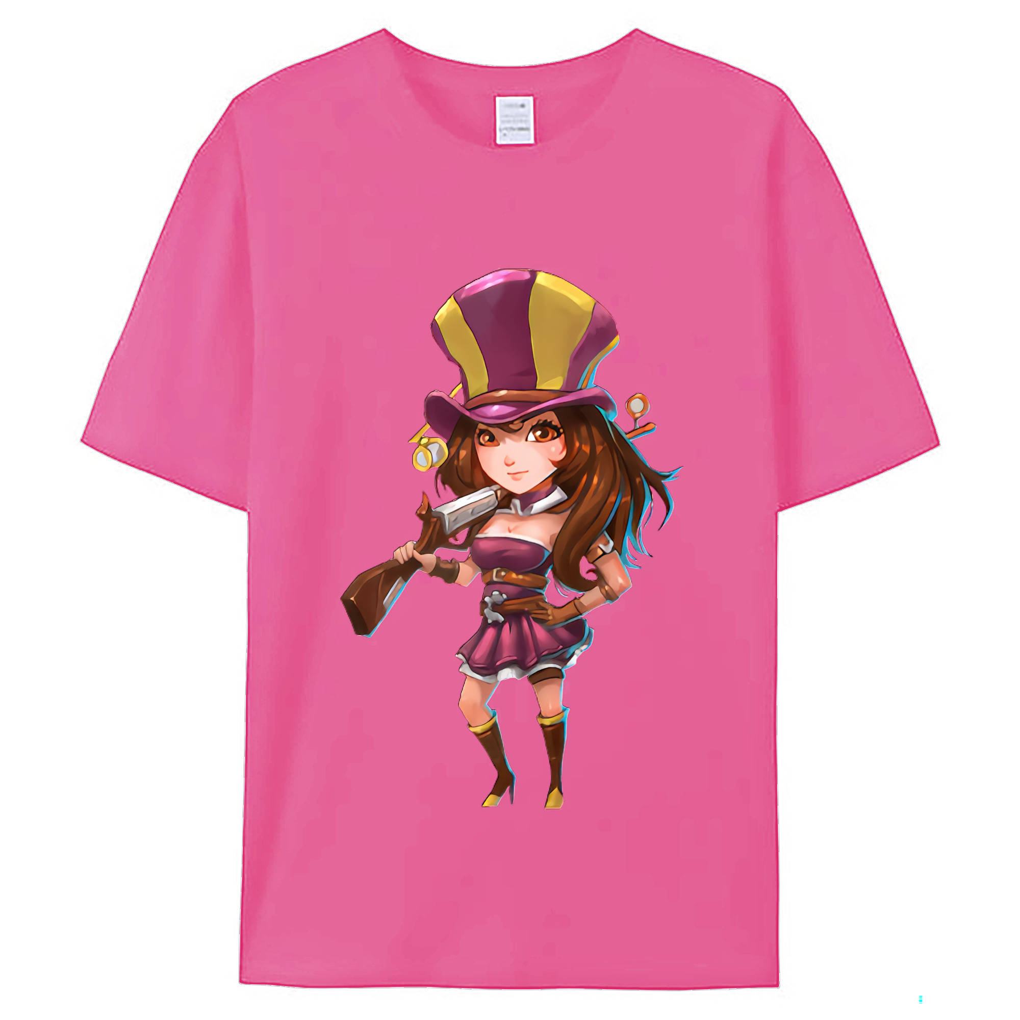 （画像用） リーグ・オブ・レジェンド League of Legends LOL レディースカジュアルプリントTシャツ（綿100％）